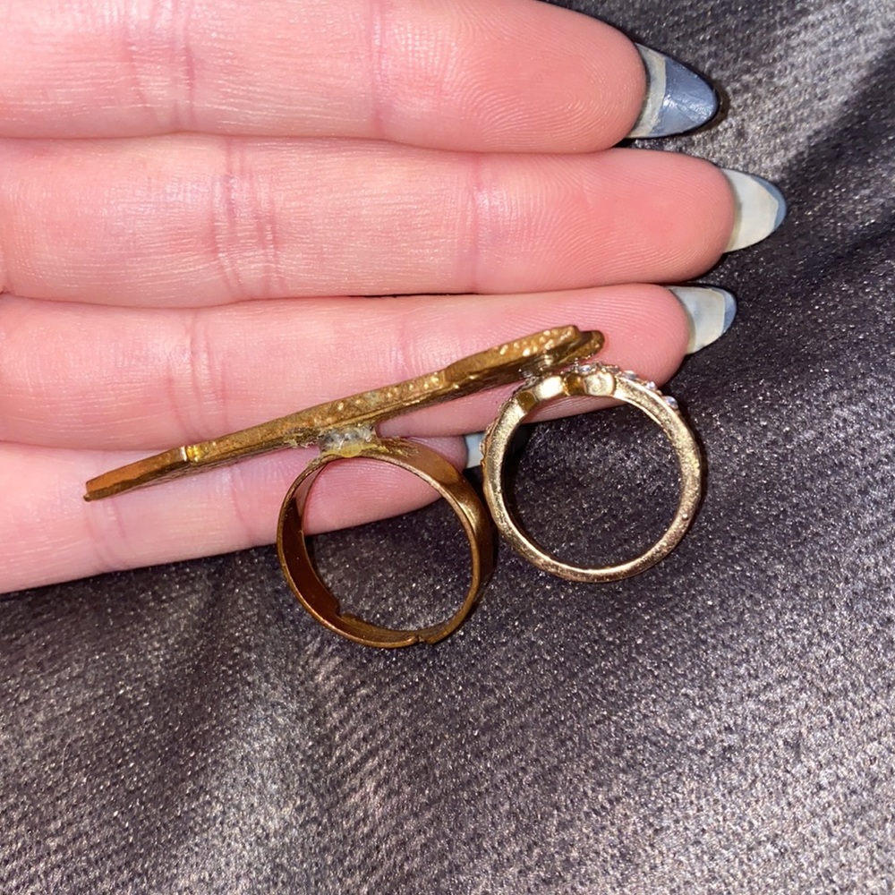 🛍️2 cute Arrow rings - Picture 2 of 2